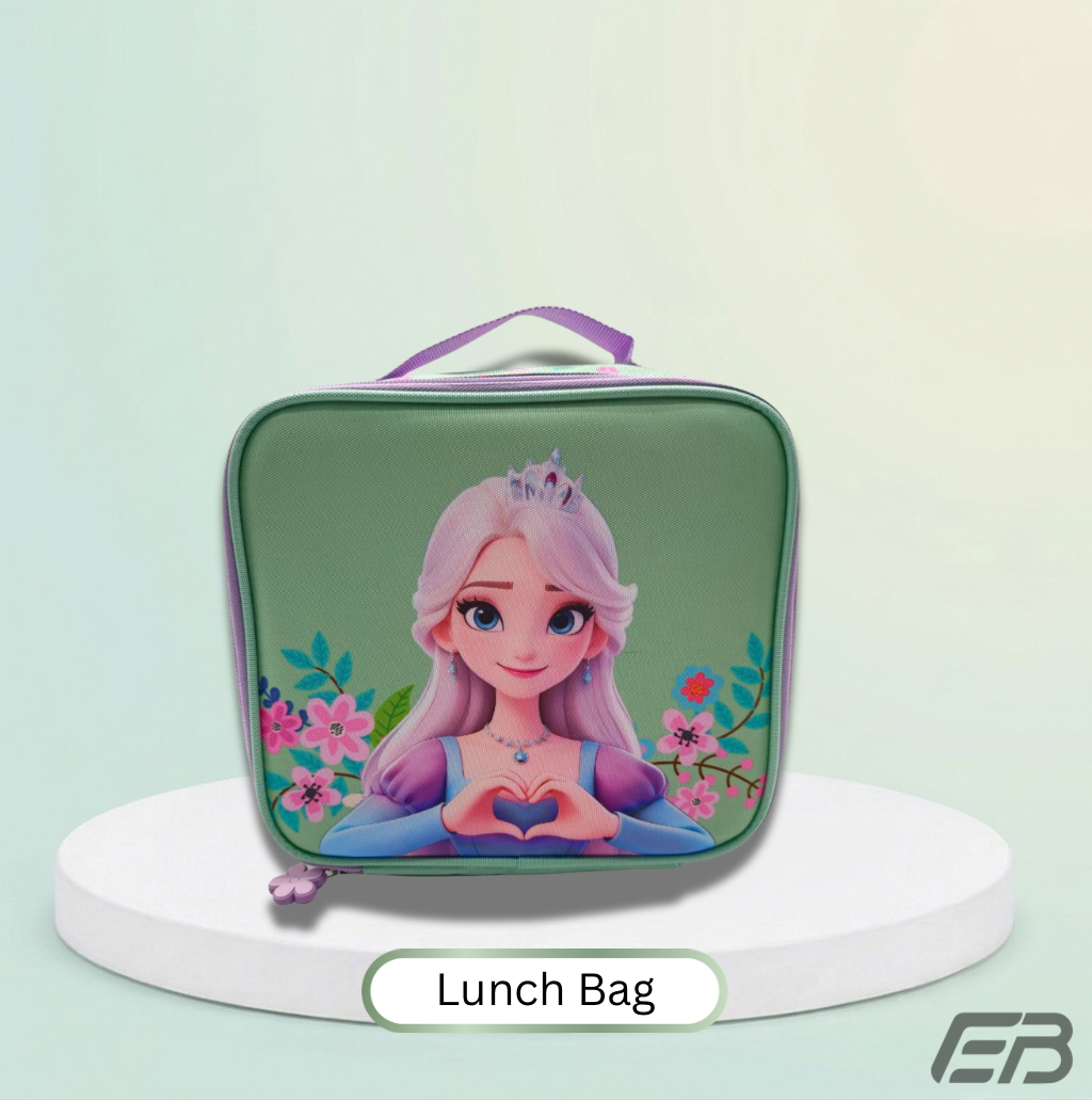 Elegant 4-in-1 Premium School Trolley Set / Princess Edition - Mint & Lavander