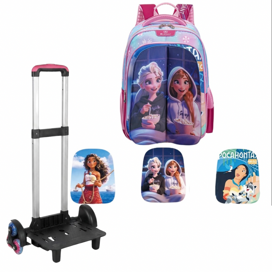 Elegant™ School Bag -16 inch With Trolly model-1812
